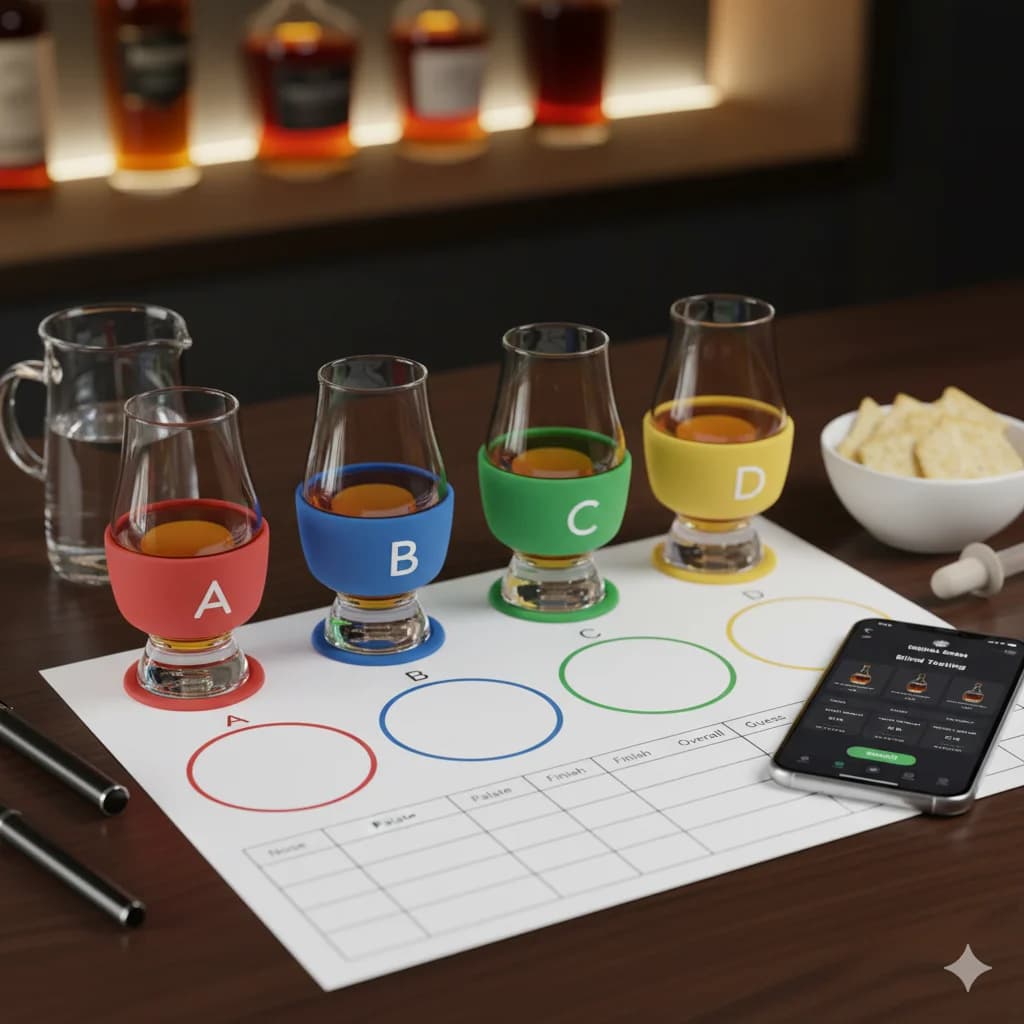 How to Host a Blind Bourbon Tasting at Home (Checklist Included)