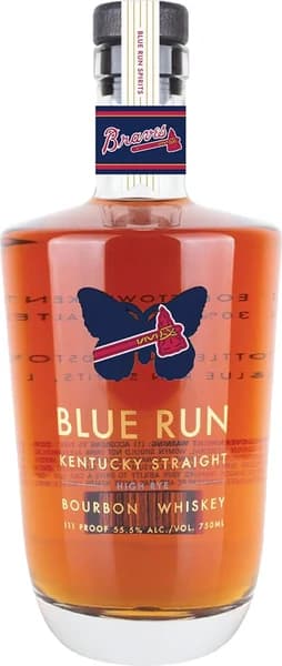 Blue Run High Rye Atlanta Braves 60th Anniversary bottle