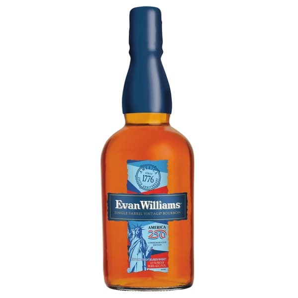 Evan Williams Single Barrel America 250 Commemorative Edition bottle