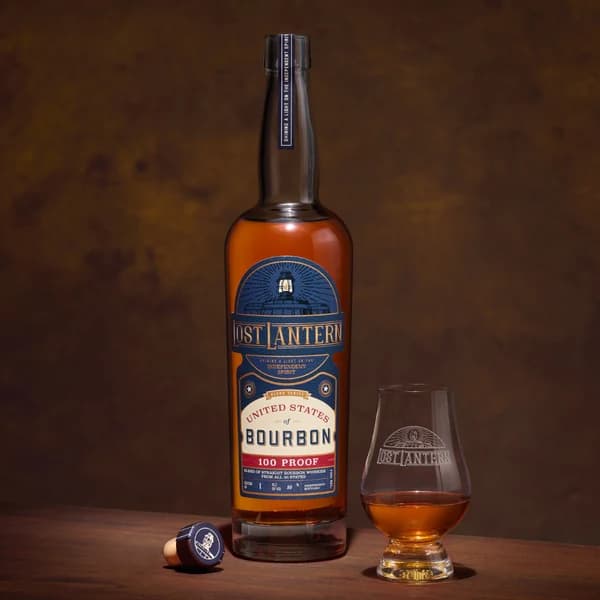 Lost Lantern United States of Bourbon 100 Proof bottle