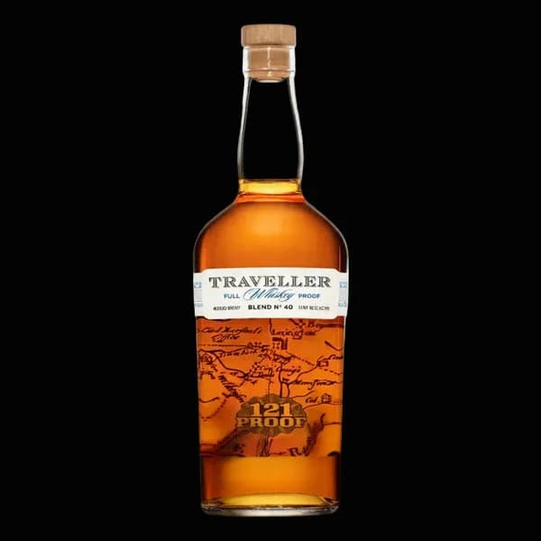 Traveller Whiskey Full Proof 121 proof bottle