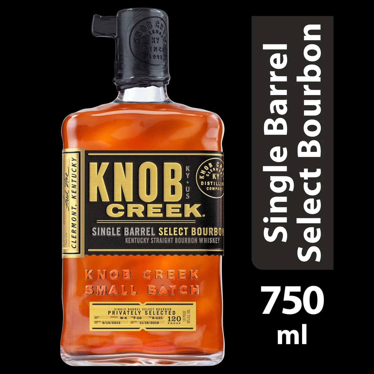 Knob Creek Single Barrel Select bottle