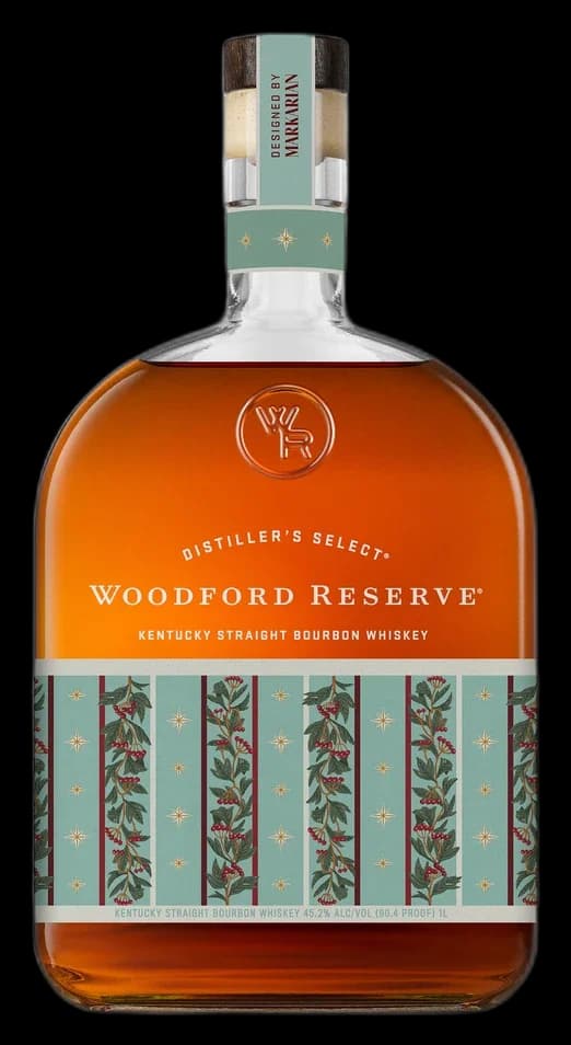 Woodford Reserve Kentucky Straight Bourbon Whiskey 2025 Holiday Edition bottle