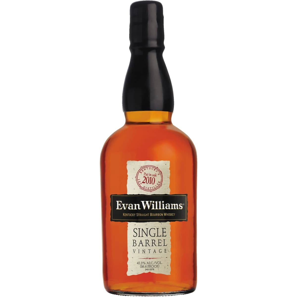 Evan Williams Single Barrel bottle